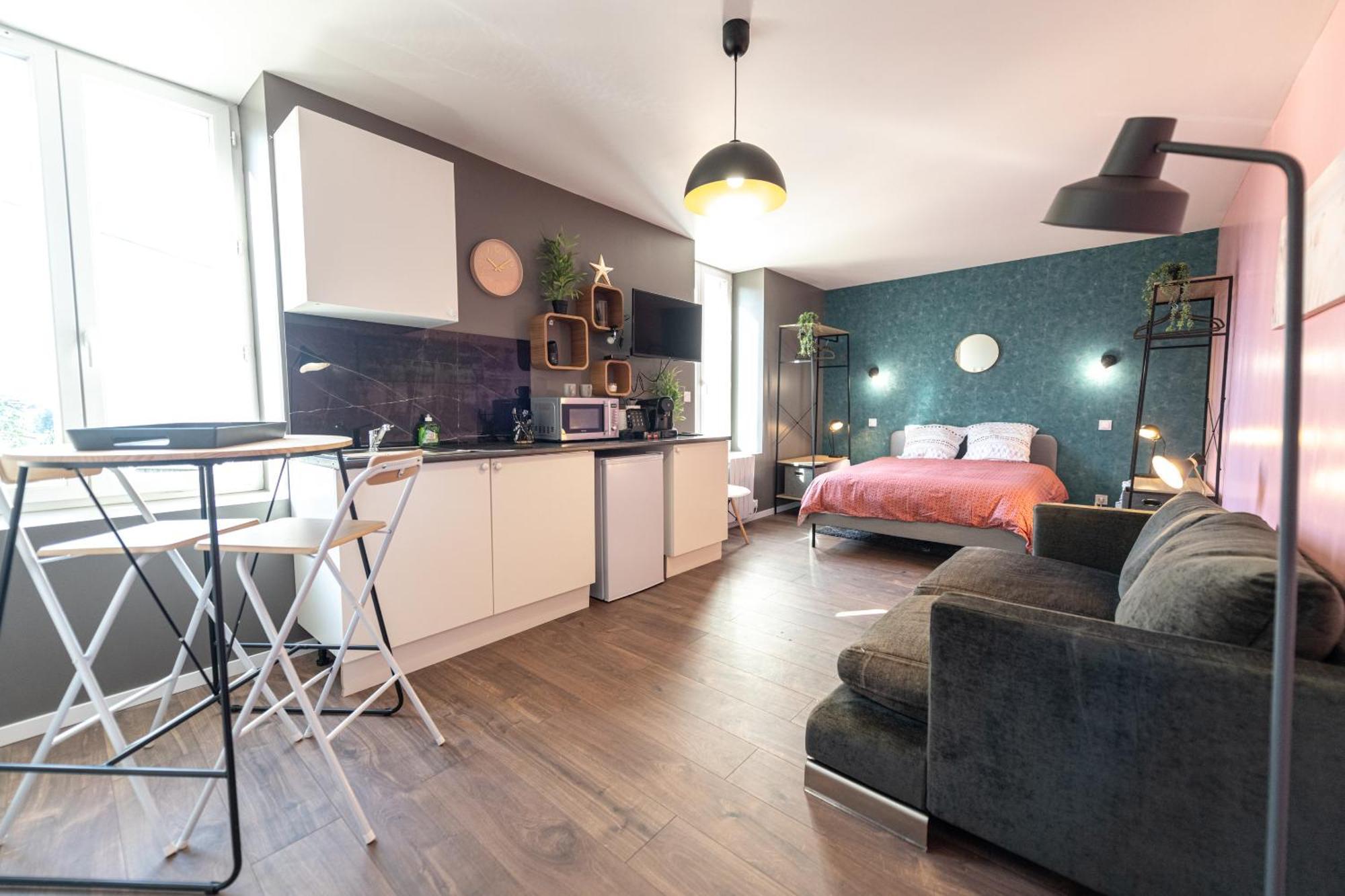 Kasa Lounge - Climatisation - Au Calme Appartement Rive-de-Gier Buitenkant foto